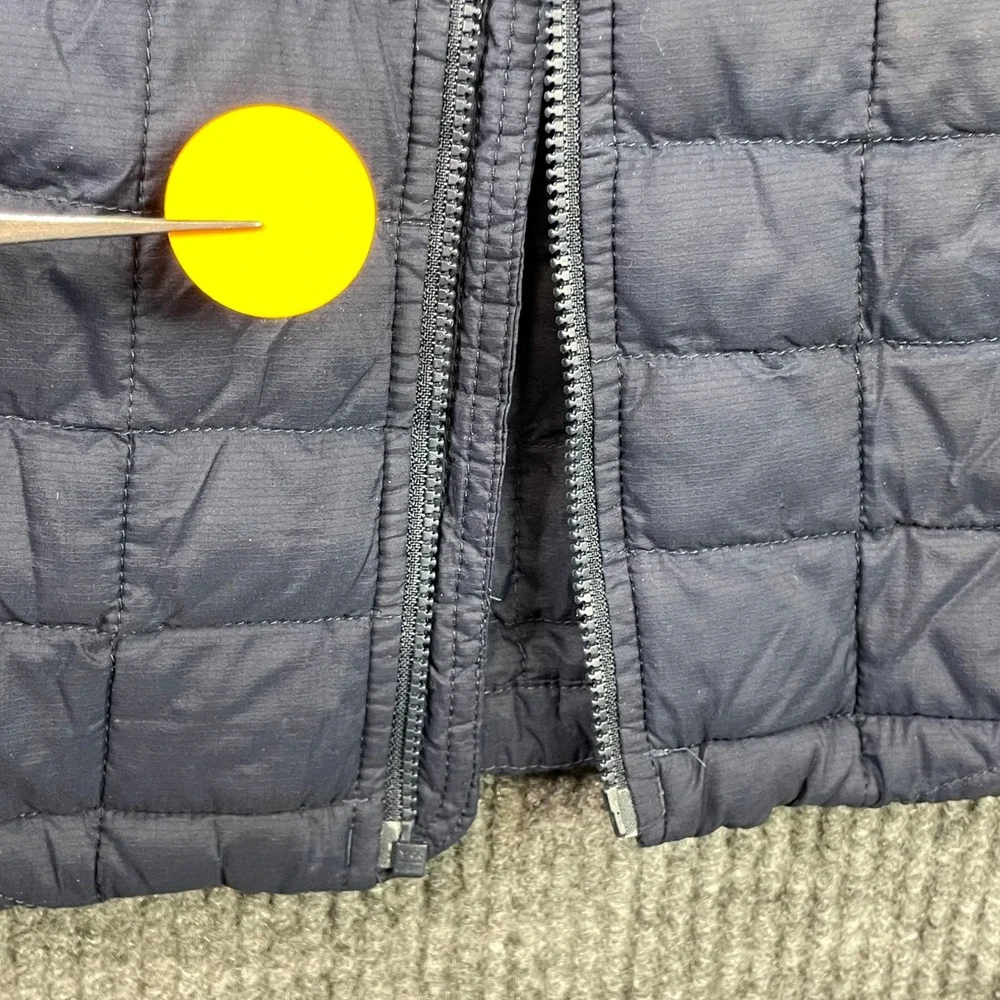 The North Face Thermoball Eco Hoodie Men's XL Navy Puffer Jacket *Broken Zipper